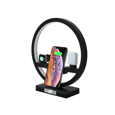 Wireless Charger For Phone Wireless Charging Dock Station with LED Lamp